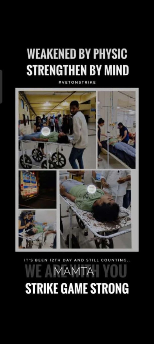 निशब्द 😭
देर रात को 74 hrs से भुख हड़ताल पर बैठे 2 Gujvet Doctors  की तबियत खराब हो गई सरकार से गुजारिश है कि बेजुबानों के इन डॉक्टर्स की मांग जल्दीसे जल्दी पुरी करे🙏
Hat's of you Brave Doctors
आपके संघर्ष को सलाम
#Day_12_of_guj_vets_on_strike
#Increase_Guj_Vet_Stipend