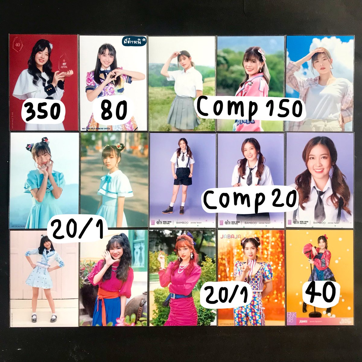 Pheerawit12's tweet photo. ปล่อยของสะสม BNK CGM
ราคาตามภาพ

ขอดูภาพเพิ่มเติมได้🙇🏻‍♂️
ค่าจัดส่งไปรษณี ลทบ.20 Ems.40
#ตลาดนัดBNK48 #ตลาดนัดcgm48 #BNK48Market #cgm48market https://t.co/v2XGPsACaq