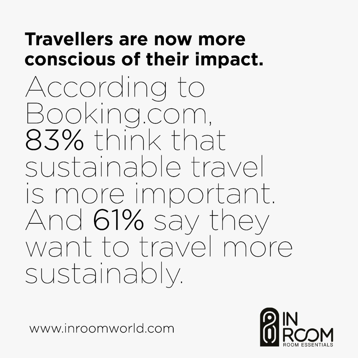 inroomworld's tweet photo. With a more sustainable hotel, you attract more guests. Especially the loyal ones. Get in touch with us at info@inroomworld.com to know more about our sustainable products.
@jumeirahgroup @katarahospitality  #sustainablehospitality #sustainablehotel https://t.co/mxd2q1hRLe