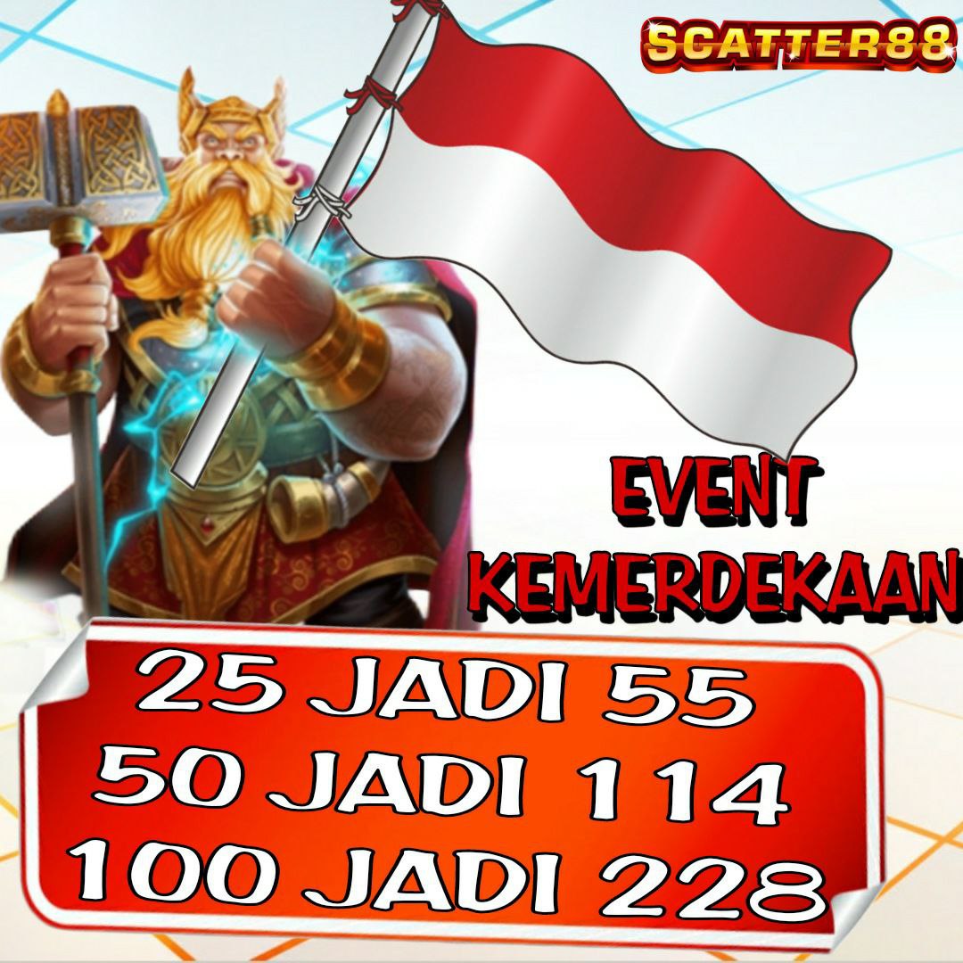 scatter88_'s tweet photo. Masih dalam semarak kemerdekaan Republik Indonesia ke 77, scatter88 memberikan promo menarik untuk anda semua baik member baru atawpun member lama .

segera daftarkan data diri anda dan bermain .

#slot #slotgacor #slotgacorhariini #scatter88 #livehot #hot #timnasu16 #arielhamil https://t.co/lLA7kE2ZDe