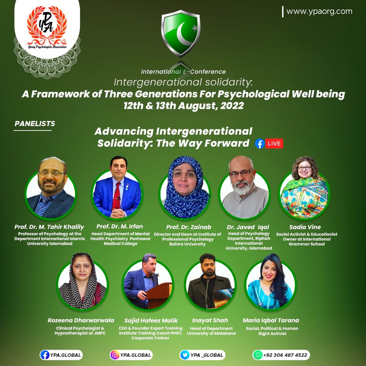 YPA_Global's tweet photo. Join us for this insightful session.
#intergenerationalsolidarity
#psychologicalwellbeing
#Youthinternationalday
#Ypa #independenceday
#conference 
#YPIANS #Acrossthepakistan 
#virtualconference
#HumHeinPsychologyKaKaal 
#Humheinypa
#YPA_GLOBAL https://t.co/jvJLos3kJF