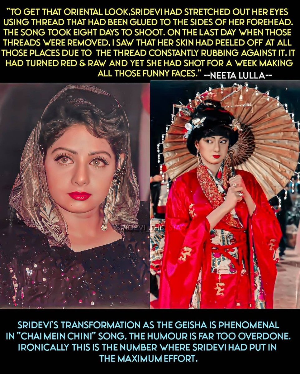 NehaxSB's tweet photo. First female superstar for a reason
#Sridevi https://t.co/iX09ZYNZGB