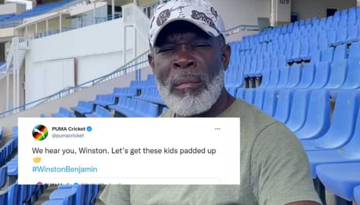 AsianaTimes's tweet photo. Sports wear brand @pumacricket came to help the former #WestIndies cricketer #WinstonBenjamin after his video went viral on the internet in which he is asking for #financial help for #cricket kits for the new and emerging cricketers. https://t.co/4vz0pnlxcH