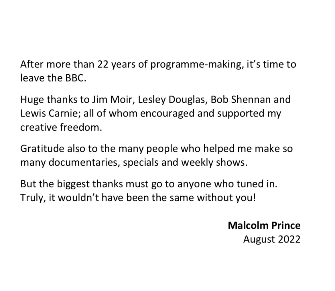 malprin's tweet image. Paul and I have been overwhelmed by the number of kind messages we have received about #TeamPOGradio ending - thank you so much

And in other news, a word from me…