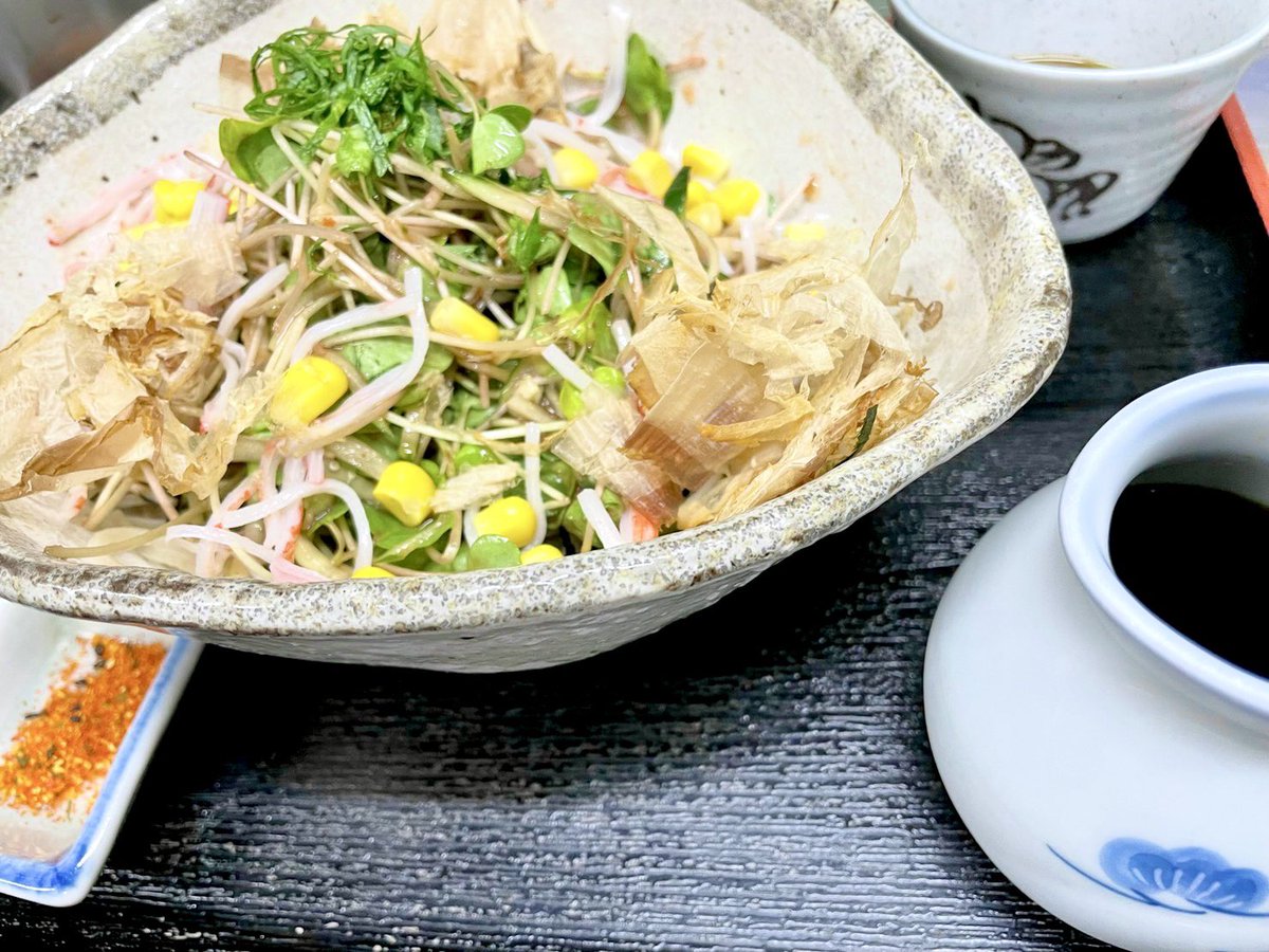 KiyoshiSoba's tweet photo. 夏限定メニューの「梅わかな」は
梅肉と蕎麦の新芽を和え
夏にぴったりの爽やかな風味のそばです。
ぜひ一度召し上がってみてください。 https://t.co/tpoVjPrqmv