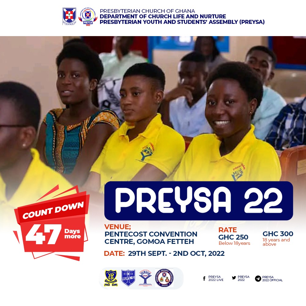 pcg_ypg's tweet image. 4️⃣7️⃣ DAYS MORE TO GO❗

Do you know you can register for PREYSA 2022 with as little as GH¢50 and pay the remaining amount by 11th September, 2022❓

Now you know❗

Dial *713*086# (below 18) or *713*084#  (18 years or above).

REGISTER NOW❗
#PREYSA2022
#InspiredToTransform