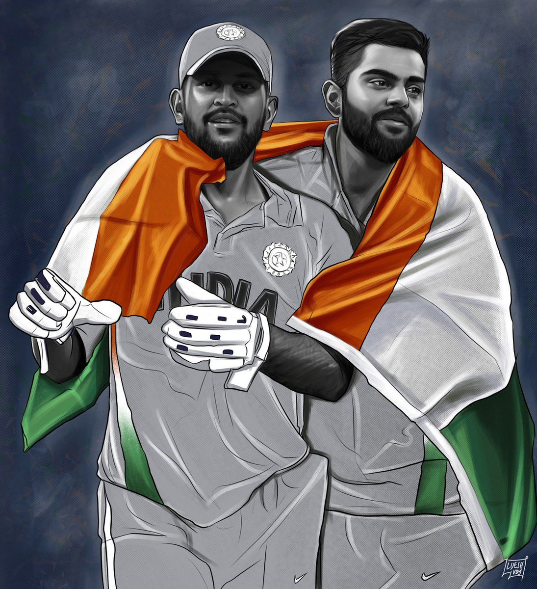 keshavsatheesh's tweet photo. #azadikaamritmahotsav2022 #mahirat #HappyIndependenceday2022  @imVkohli  @DhoniFansKerala https://t.co/UhEkezd1A4