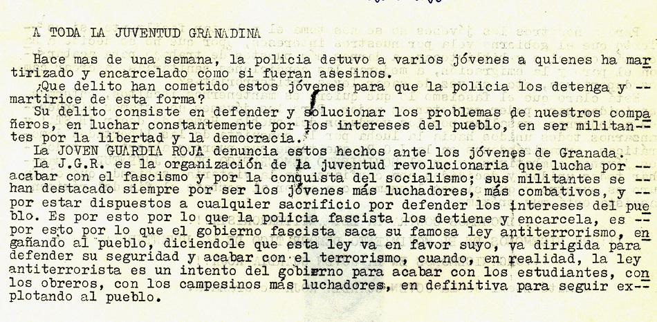 Los estertores de la dictadura en <a href="/CanalUGR/">Universidad Granada</a>: del Gobierno Arias a la muerte de Franco

En homenaje a universitari@s que lucharon por las libertades y contra el franquismo hasta el final. Un magnífico reportaje Alfonso Martínez Foronda
elindependientedegranada.es/blog/estertore…