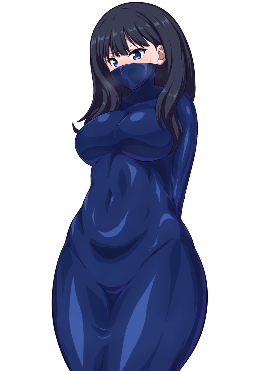 鼻まで覆われた差分 