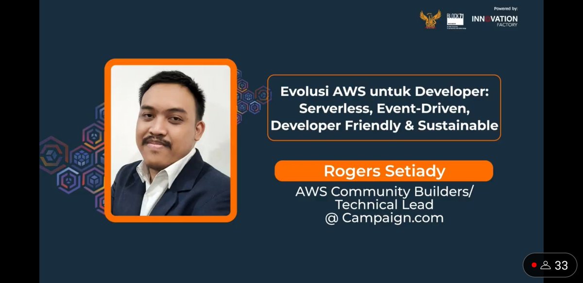annorawr's tweet image. Pembicara Keempat dari Bapak Rogers Setiady technical lead Campaign.com ga sadar udah mau kelar 🥲 @awsugjkt #AWSCommunityDay2022 #awsugid #awsugjkt