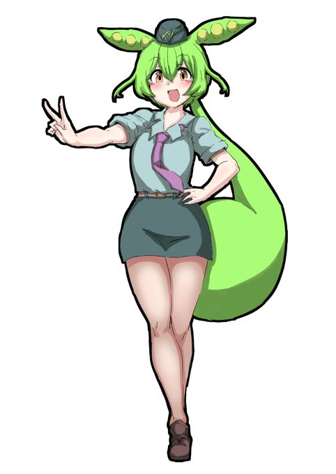 #どんどん土曜日ずんだもん
今日のミニスカポリスです 