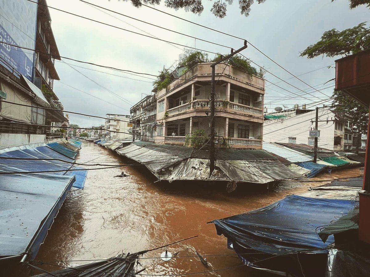 ตกใจ #น้ำท่วมแม่สาย #น้ำท่วมท่าขี้เหล็ก #น้ําท่วมเชียงราย #เชียงราย