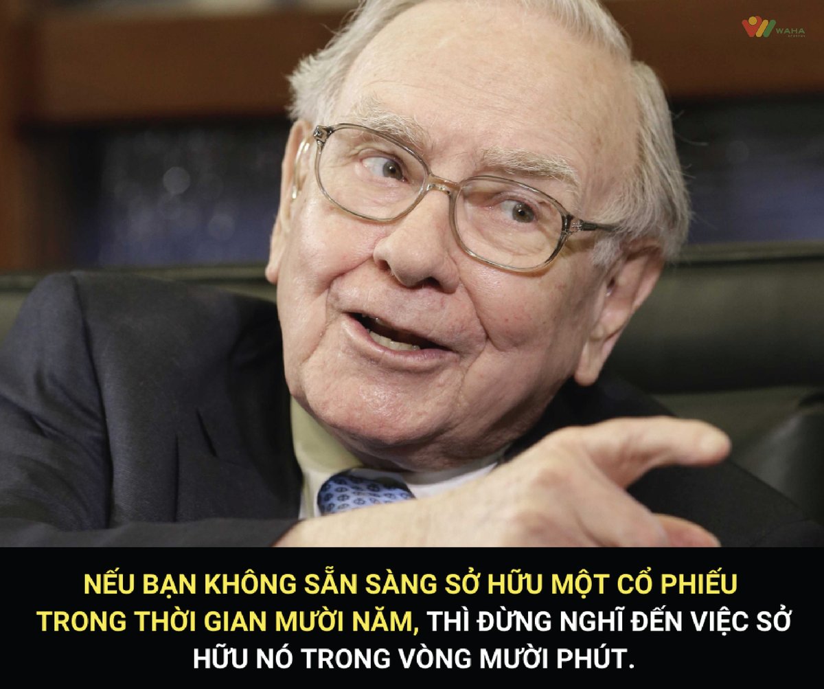 GroupWaha's tweet photo. NẾU bạn không sẵn sàng sở hữu một cổ phiếu trong thời gian mười năm. THÌ đừng nghĩ đến việc sở hữu nó trong vòng mười phút.
XEM THÊM TẠI ĐÂY: https://t.co/NzNHyN58vE
#quotes #quoteshay #haveagoodday #happy #followforfollowback #follow #waha https://t.co/QeNJJBDQ7j