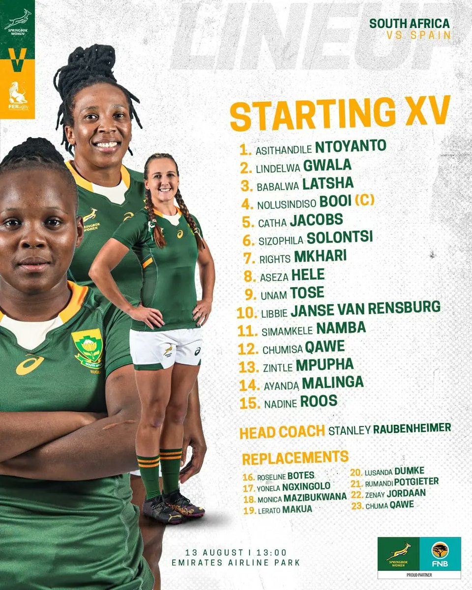 zintlempupha's tweet photo. 🚨GAME DAY🚨
Vs. Spain
🏟- Emirates airlibe park
🖥-@supersporttv
⏰️- 13:00
•
Psalms 119:105💡
#spainseries #womenboks #TogetherMovingForward https://t.co/dAtM1dc3AW