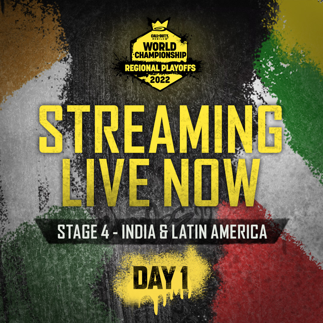 🍿🚨 The show has begun! 💰🏆 Tune into day 1 of #CODMChamps22 featuring teams from India and Latin America 👉 youtube.com/c/CODMEsports and earn FREE Epic rewards! #CODMobile #CODMStage4