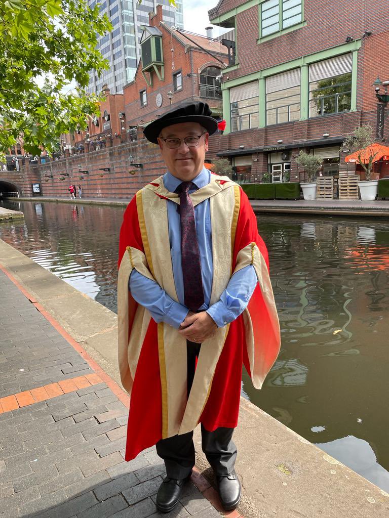 Finally able to graduate in person in the amazing Symphony Hall thanks to <a href="/MyBCU/">Birmingham City University</a>. The <a href="/BirmCons/">Royal Birmingham Conservatoire</a> Brass were brilliant, as they have been all week. I got ‘the prize’ for the longest thesis title. Available at open-access.bcu.ac.uk/13302/