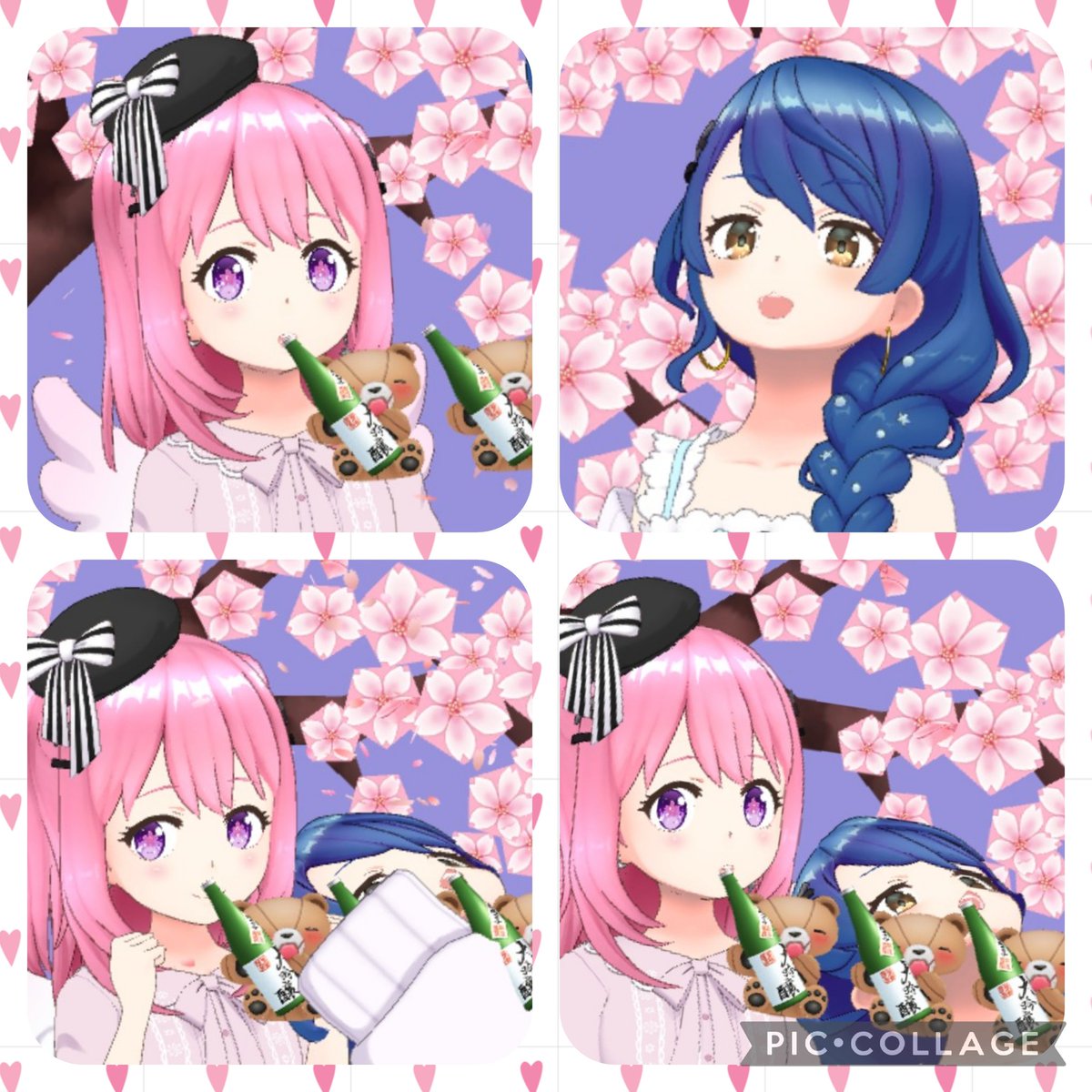 HappyPinCamp's tweet photo. コラボノルマありがとうございました☺️💖
こっそりおさけのんでたらみおりさんが察してがぶ飲みしてたの面白かった⸜( ◜࿁◝ )⸝
終了画面のポーズのこと忘れてて最後まっすぐ向いてなかった( ˙꒳​˙  )! https://t.co/mB7nhBQDtF