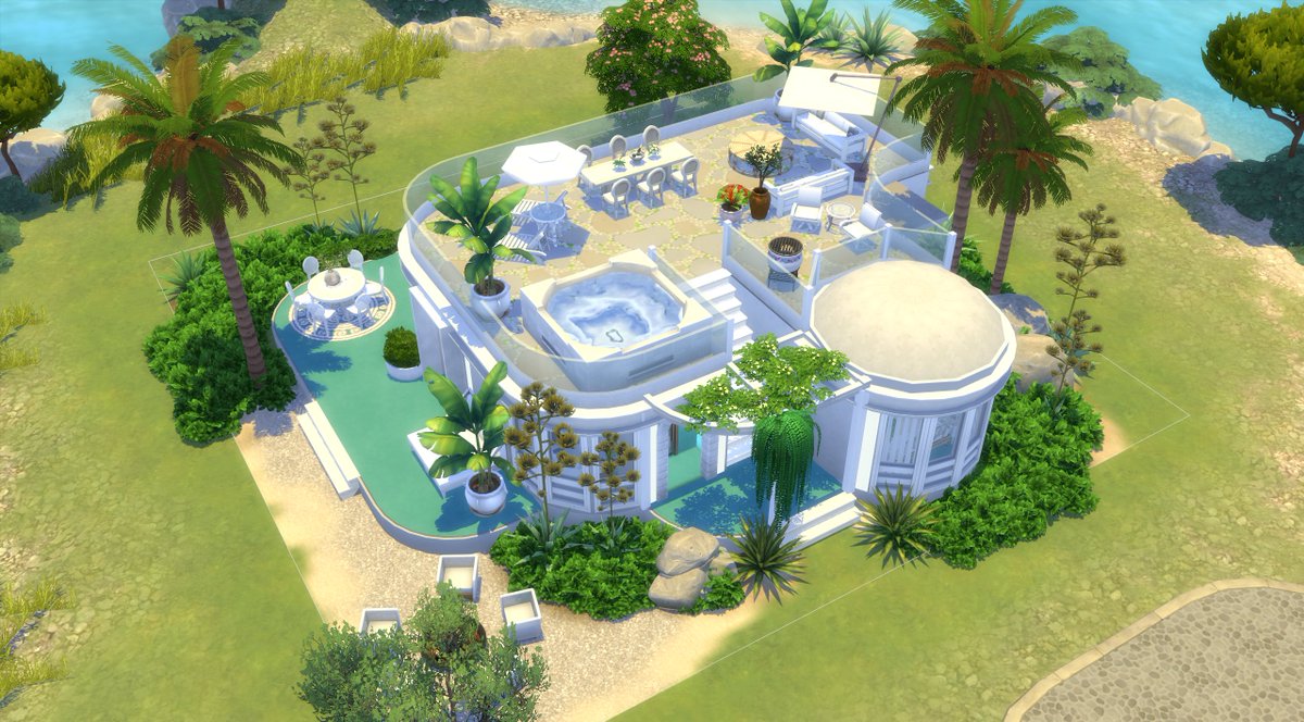 New build-up on the gallery ''Curved Paradise'' utilising the still very much broken curved walls 🥲. You can find this and other builds under the ID:jay7777531. #Sims4 #sims #ShowUsYourBuilds <a href="/Sims_ANZ/">Sims ANZ 🌏</a> <a href="/TheSims/">The Sims</a> <a href="/SimsCreatorsCom/">Sims Creators Community</a> @TheSimmersSquad