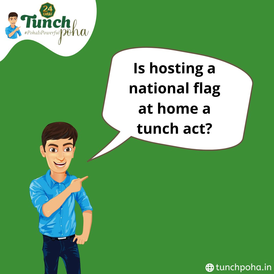 MrTunchIndia's tweet photo. Do you think hosting the national flag at home is a Tunch Act? Tell us in the comment section below.
#TunchPoha #PohaIsPowerful #2daystogo #food #poha #kandepohe #pohe #healthyfood #mrtunch #azadikaamritmahotsav2022 #harghartiranga #independenceday2022 #azadikaamritmahotsav https://t.co/WSArFFI5JJ