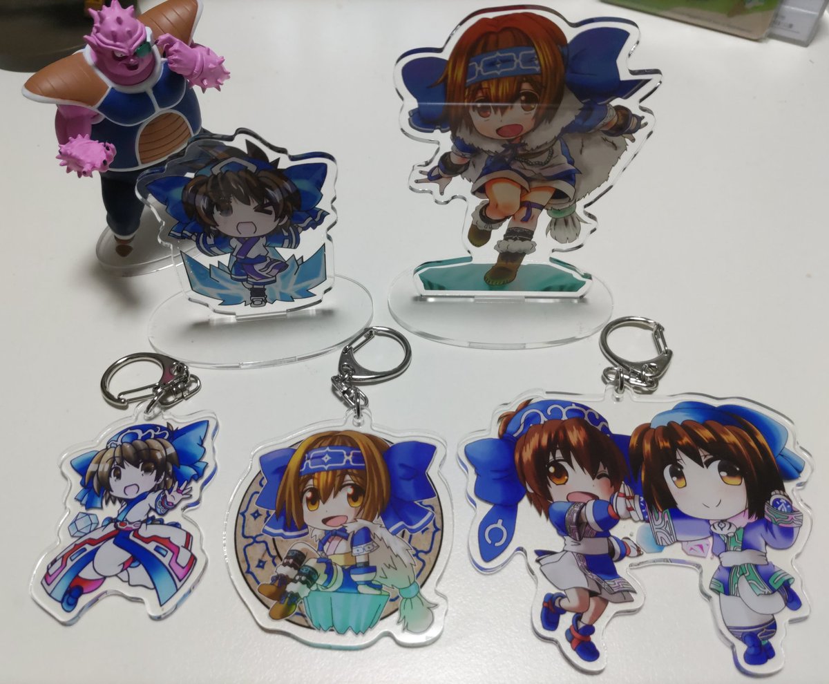 「明日、東へ-47b「小柄処」で委託販売します。新作グッズは令サムリムルルアクキー」|キノ店員のイラスト