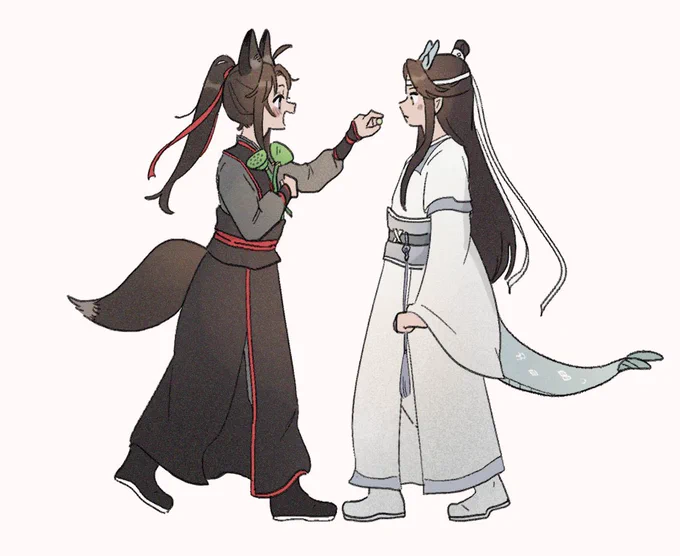 蓮の実/龍狐AU忘羨 