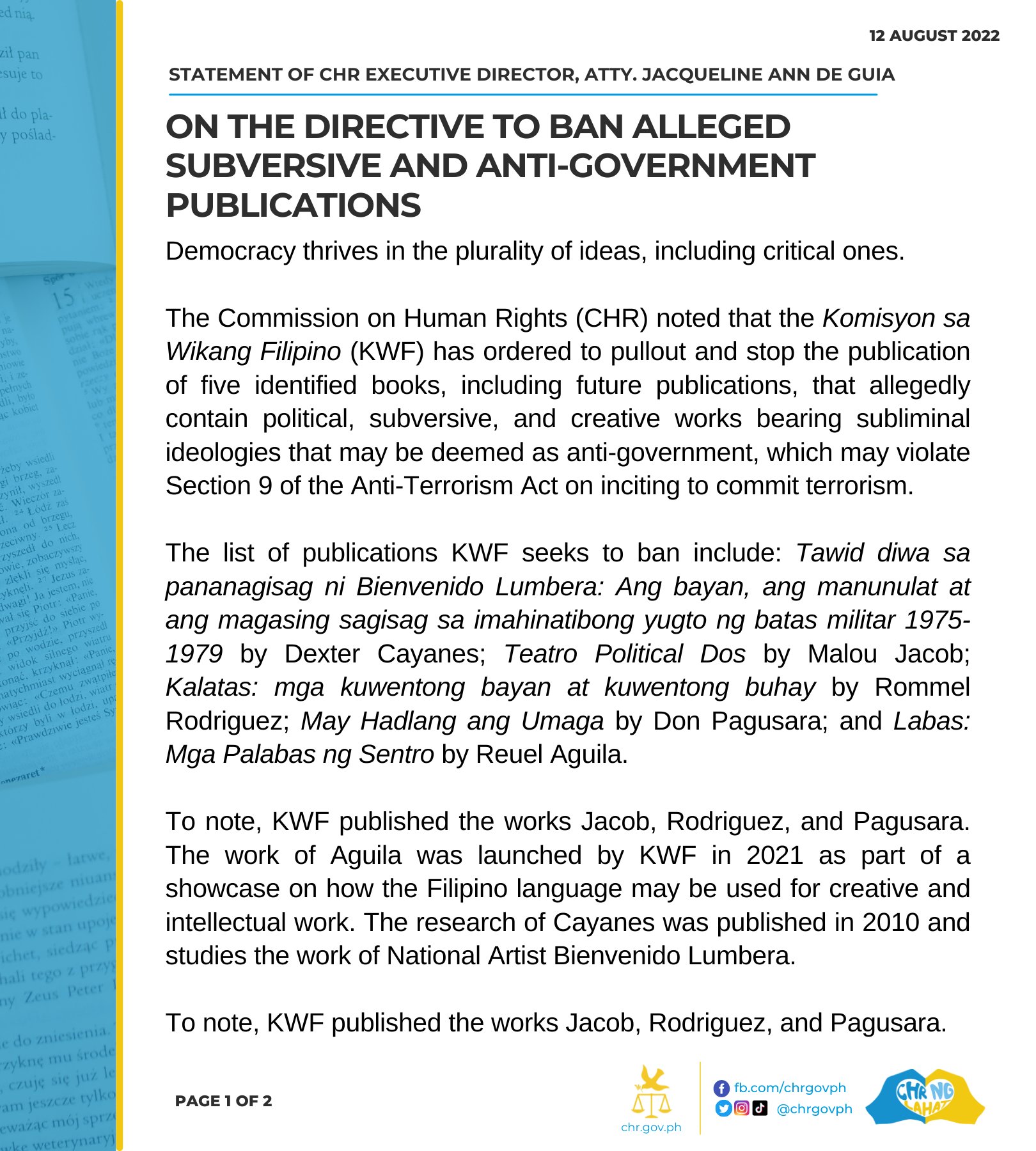 chr-philippines-on-twitter-read-statement-of-chr-executive-director