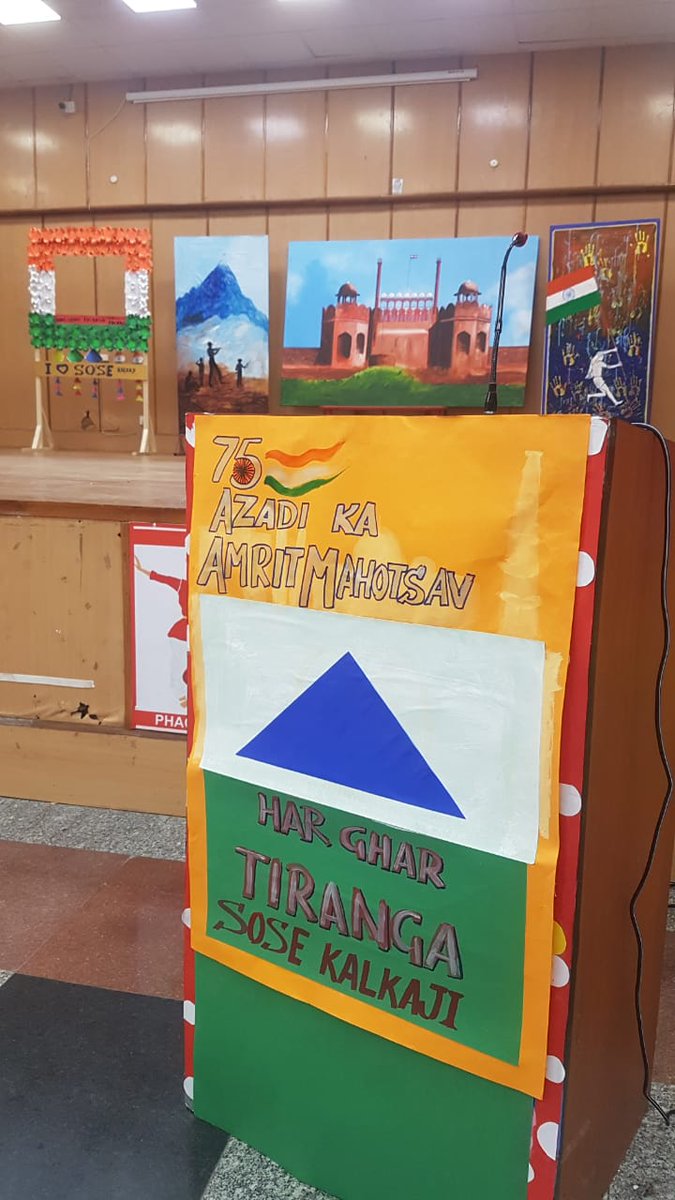 AmbedkarSoSEKJ's tweet photo. 75th Independence Day Celebrations at @soekalkaji and @AmbedkarSoSEKJ. 

#azadikaamritmahotsav2022 #AzadiKaAmritMahotsav #AzadiKiGauravYatra 

@Dir_Education @Minister_Edu @shariqm1 https://t.co/Mis85Ia386