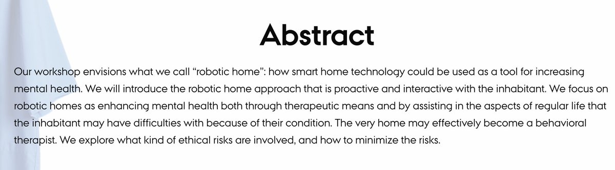 _Robophilosophy's tweet photo. 🤖We are happy to present a 7. workshop at the #Robophilosophy conference "Beyond Robot Therapy: Embodied AI, Mental Healthcare, and Value Sensitive Design," organized by @tomikokkonen Polaris Koi @PTelakivi, and @tuomavesterinen.
@nils_ehrenberg will take part in the workshop. https://t.co/8LYW9DFvkq