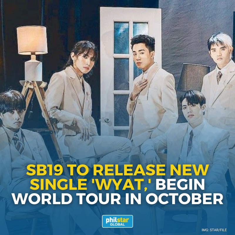 PhilstarNews's tweet photo. A’TIN, THE BOYS ARE BACK!

P-pop sensation SB19 is set to drop new music this September after over a year with its upcoming single "WYAT (Where You At)."

READ: https://t.co/JWDq3LSDTm https://t.co/nH8Nq3GknV