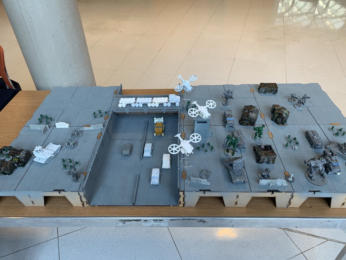 KoreThinkers's tweet photo. We are set up at Britcon in Nottingham for the weekend. Why not pop along and say hello?
#Britcon #15mmwargames #Cyberpunk2077 #wargameshow https://t.co/NQy2xrLnlF