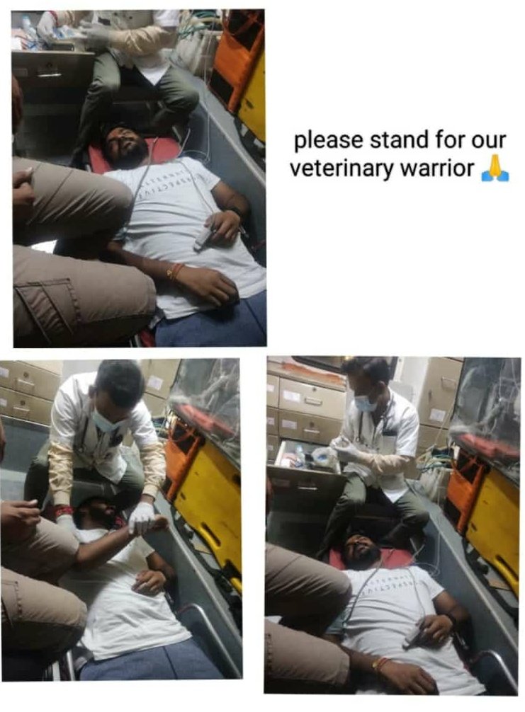 Dr_jAA8's tweet photo. Dear @CMOGuj  Save the savior
96hrs of Hunger strike 
राज्य का दुर्भाग्य है की बेजुबानों की जान बचाने वाले इस तरह से संघर्ष कर रहे हैं
#Day13_of_guj_vets_on_strike
#Increase_Guj_Vet_Stipend
#guj_vet_union
@PMOIndia @CMOGuj
@RaghavjiPatel @sanghaviharsh
@PRupala @KanuDesai180 https://t.co/u7UBQPZG64