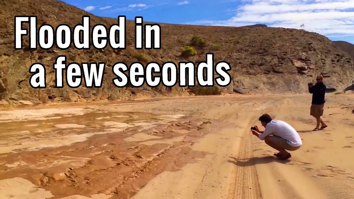 YSKT_channel's tweet photo. Dry river bed flooded in a few seconds

🔴https://t.co/9PFME24Vs0

▶️#riverbed #flooding #arroyo #flashflood #flashfloodalert #flashflooddesert #flooding #drycreekflooding #incredible #amazing #video #floodingvideo #flashfloods #streambed #caughtontape https://t.co/jcUP5Bfxkh