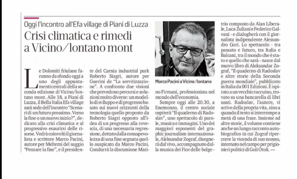 firmani_marino's tweet photo. Il futuro da difendere. Con @marpaxi e @rsiagri #VLMont @vicinolontano #LaServitizzazione #PensarelaFine articolo tratto dal @messveneto https://t.co/fPspc0aBHi