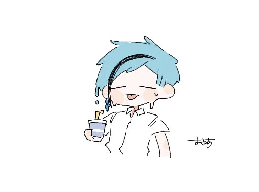 蒸し暑すぎる〜沢山水分とってね〜 