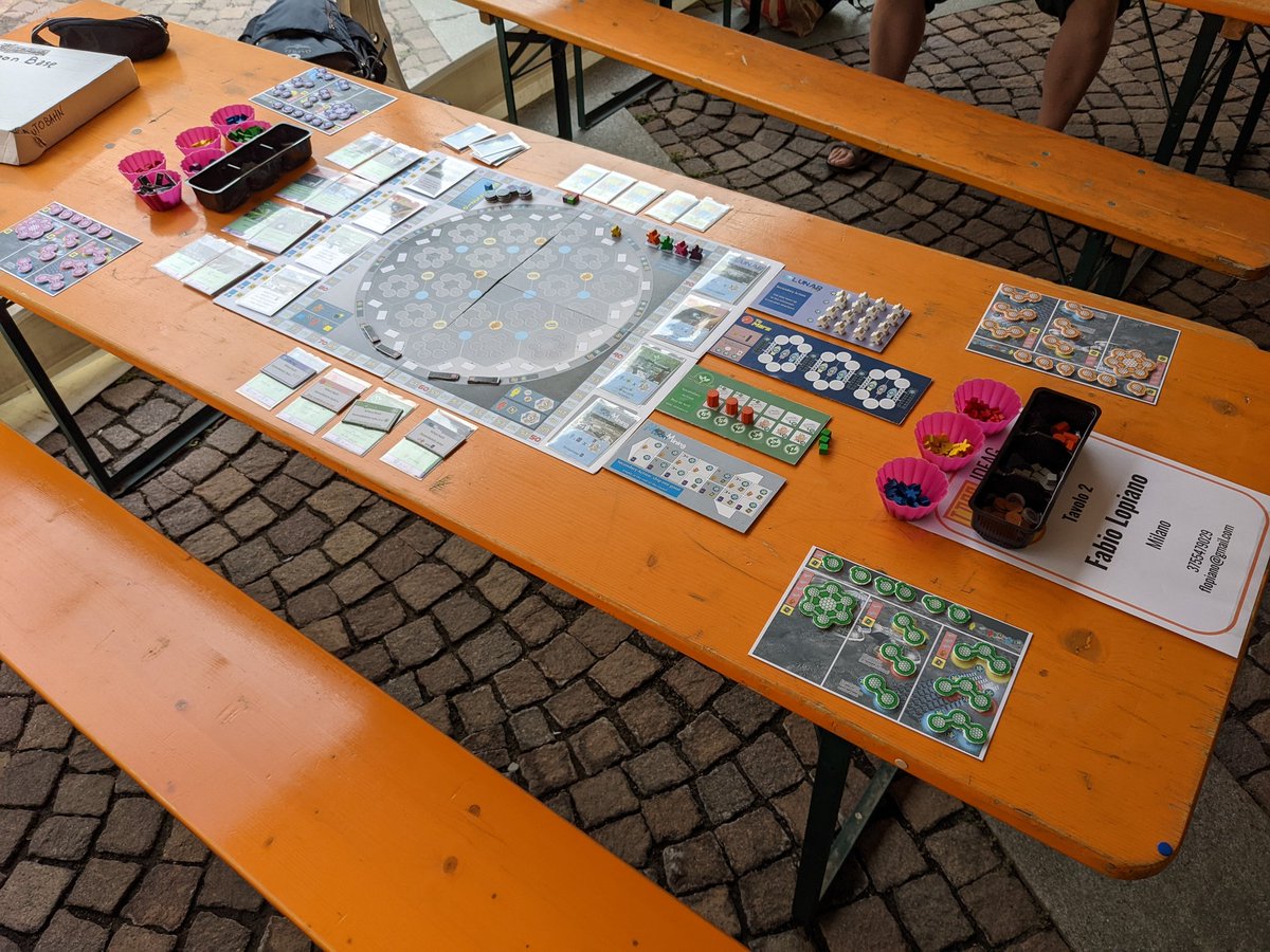 flopiano's tweet photo. Ready to playtest at #giocaosta #ideag https://t.co/yY6jliCPkA