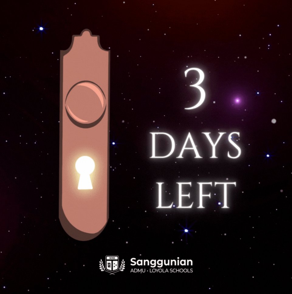 SangguSOSS's tweet photo. Brace yourselves for an exhilarating adventure that’s coming your way! Curious as to what’s the theme of our SOSSalubong for this year? 3 more days to go until our Theme Reveal! Stay posted &amp; find out together what’s behind those closed doors.

#SOSSalubong2022 #StrongerWithSOSS https://t.co/EN1Tc0819z