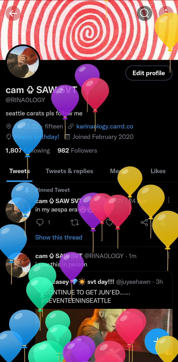 RINA0LOGY's tweet photo. happy birthday to me 😋😋 https://t.co/uAq7vRyiod
