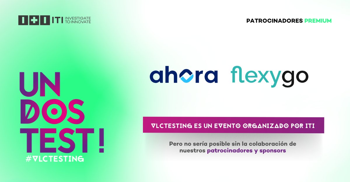 ITI_TIC's tweet image. 🔸 Uno de los patrocinadores premium de #VLCTESTING es @AhoraFreeware, empresa que desarrolla e implanta soluciones de gestión a nivel nacional e internacional.

AHORA formar parte del festival. ¿Quieres conocerlos a todos? 👉🏻 vlctesting.es/patrocinadores/

#InvestigateToInnovate