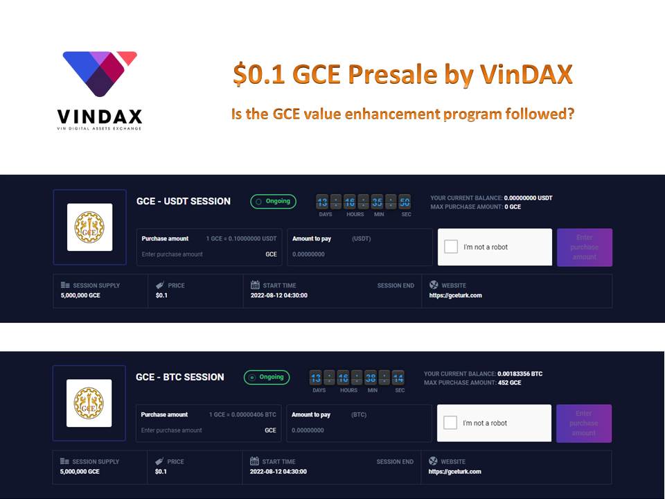 GceToken's tweet image. Presale $0.1 GCE by VinDAX. Is GCE value enhancement program followed?

GCE - USDT SESSION: vindax.com/project/62f60a…

GCE - BTC SESSION: vindax.com/project/62f60a…

All  #Ad #cryptocurrency

gceturk.com/presale-on-vin…