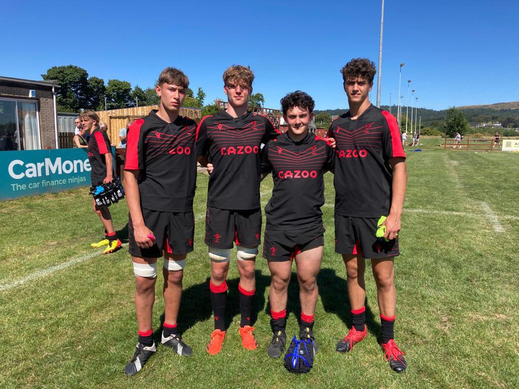 CAVC_Rugby's tweet photo. @CAVC_Rugby student athletes in Sterling with the Welsh U18 group. Looking forward to seeing all four back with their CAVC Rugby family very soon #UnlockingPotential https://t.co/5iNZr3kAPg