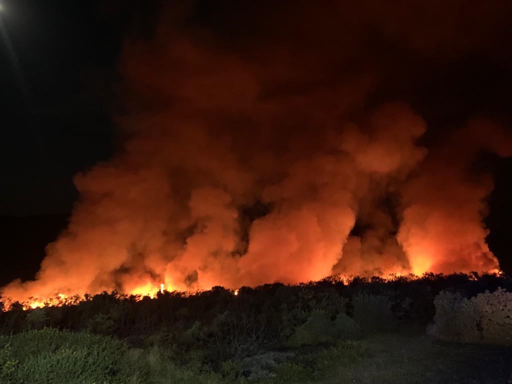 PlymouthGroup's tweet photo. Early morning Wildfire at Brentor, thanks to crews from Tavistock, Yelverton, Okehamton, Princetown and Greenbank. #Greatstop #timeforakip #awsomepeople https://t.co/OME1KRT64j