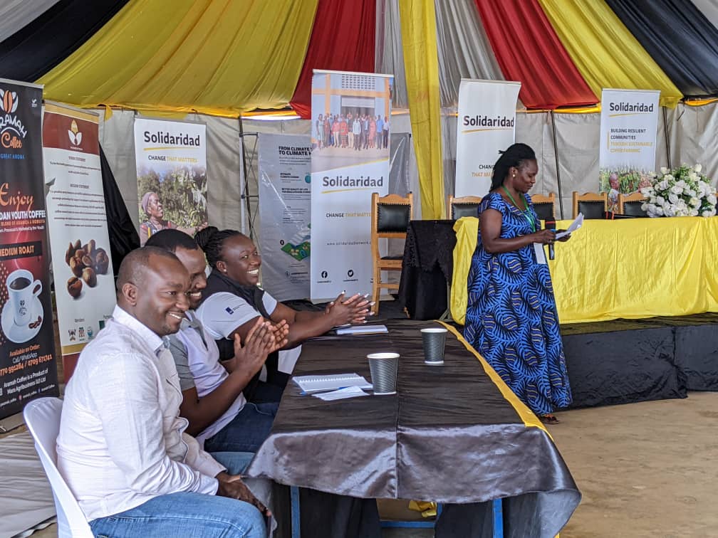 SolidaridadECA's tweet photo. #HappeningNow: @SolidaridadECA is honored to host a multi-stakeholder dialogue at the #AgricShow2022 in Jinja, #Uganda in partnership with our RECLAIM Sustainability! Programme partner, @unffe. 
#changethatmatters #AmplifyingProducerVoices #PolicyDialogue https://t.co/iGz2U6mxvR
