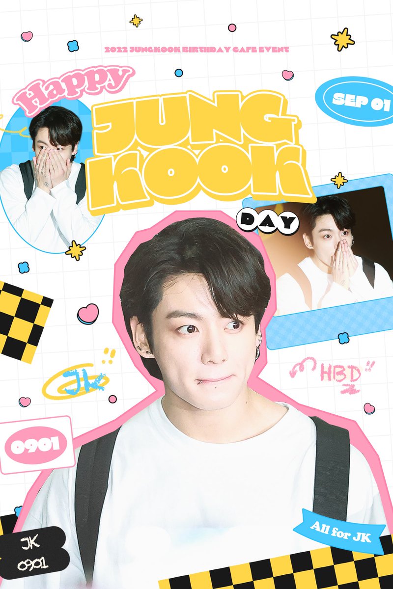 Hi__1997_'s tweet photo. 2022 ���𝘜𝘕𝘎𝘒𝘖𝘖𝘒 𝘉𝘐𝘙𝘛𝘏𝘋𝘈𝘠 𝘊𝘈𝘍𝘌 𝘌𝘝𝘌𝘕𝘛
💜HAPPY JK DAY💜
정구기의 26번째 생일을 맞이하여 생일 카페를 진행합니다!

2022.8.27-9.3
📍서울 용산구 한강대로10길 11-50 1, 2층 차품집（HYBE 뒤) 

-부채와 스티커의 이미지 @Kookin_0901

#Always_with_꾹 https://t.co/p5qTPoS5Ub