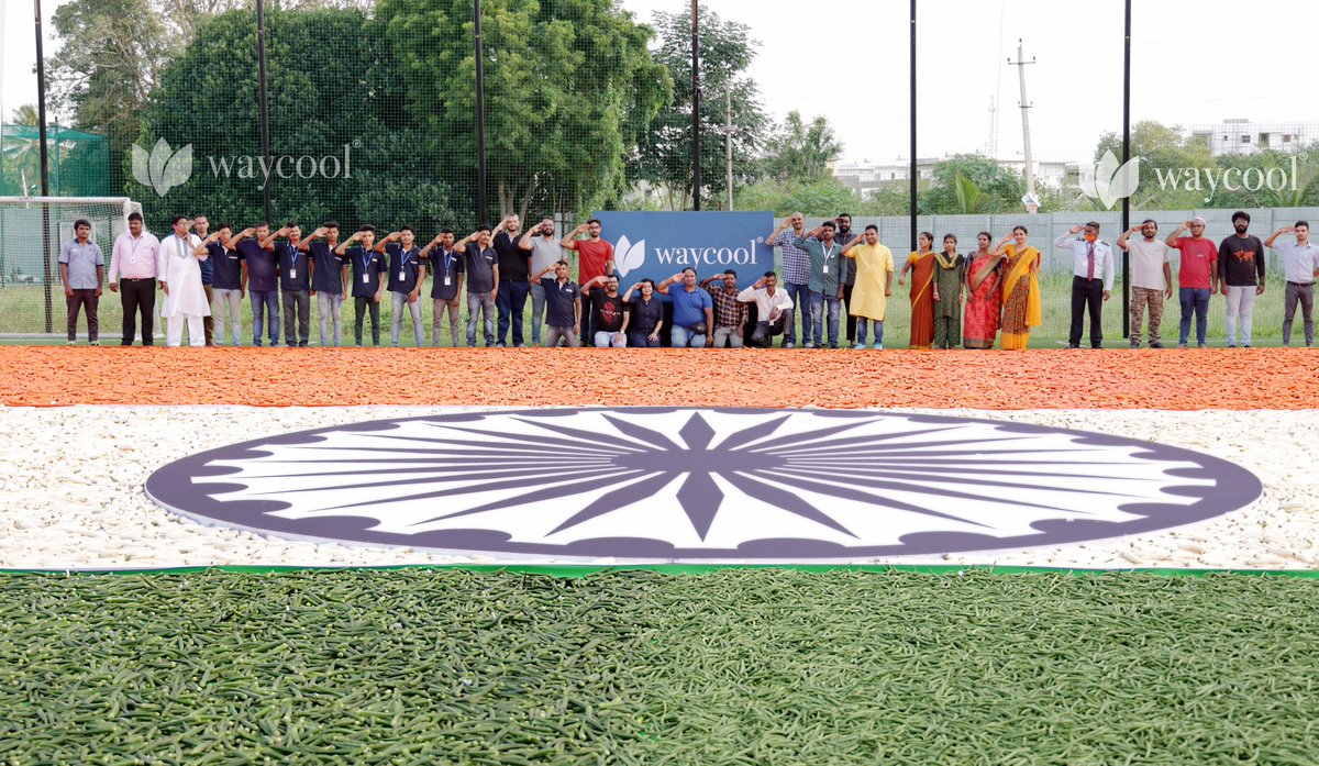 Sindhu Hariharan (@sindhuharih) on Twitter photo For the 75th #IndependenceDay, <a href="/WayCoolFoods/">WayCool Foods</a> created a unique food flag 🇮🇳 installation of ~7632 sq.ft in Bangalore, made of fruits and vegetables - the company noted that
not a single gram of the produce used in the display was wasted For the 75th #IndependenceDay, <a href="/WayCoolFoods/">WayCool Foods</a> created a unique food flag 🇮🇳 installation of ~7632 sq.ft in Bangalore, made of fruits and vegetables - the company noted that
not a single gram of the produce used in the display was wasted