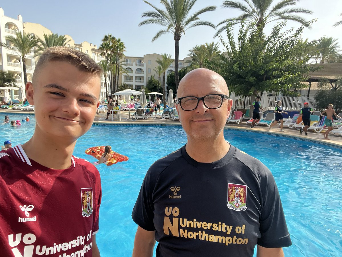 Come on <a href="/ntfc/">Northampton Town</a> We’ll be watching from 🇪🇸 later today #proudtobe