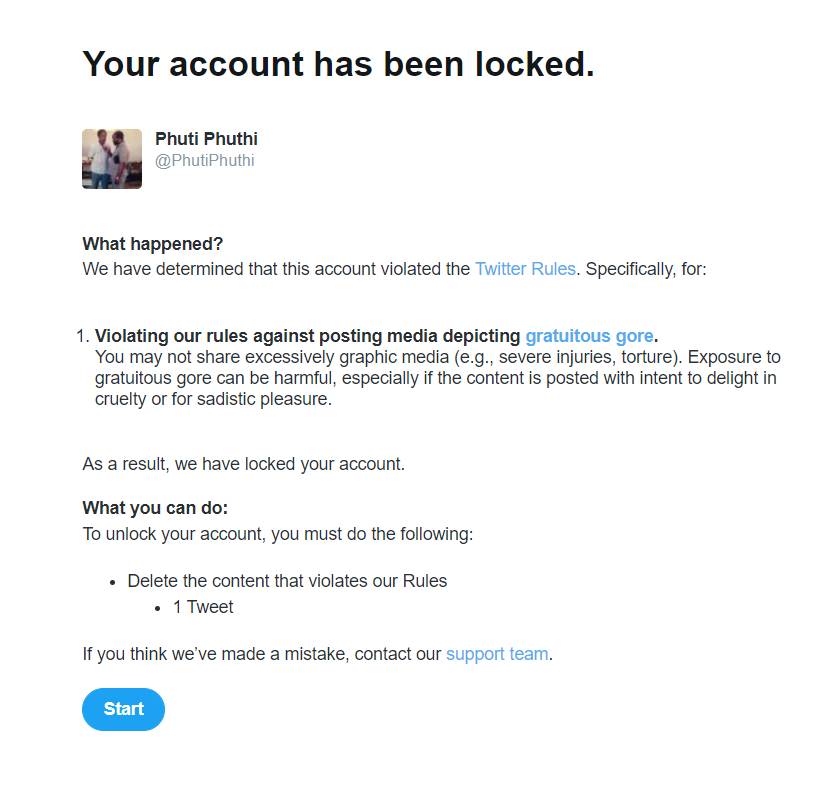PhutiPhuthi's tweet photo. They trying very hard to get my twitter account closed.
#PhalaPhalaFarmGate #31questions https://t.co/XPdAOCBu4g