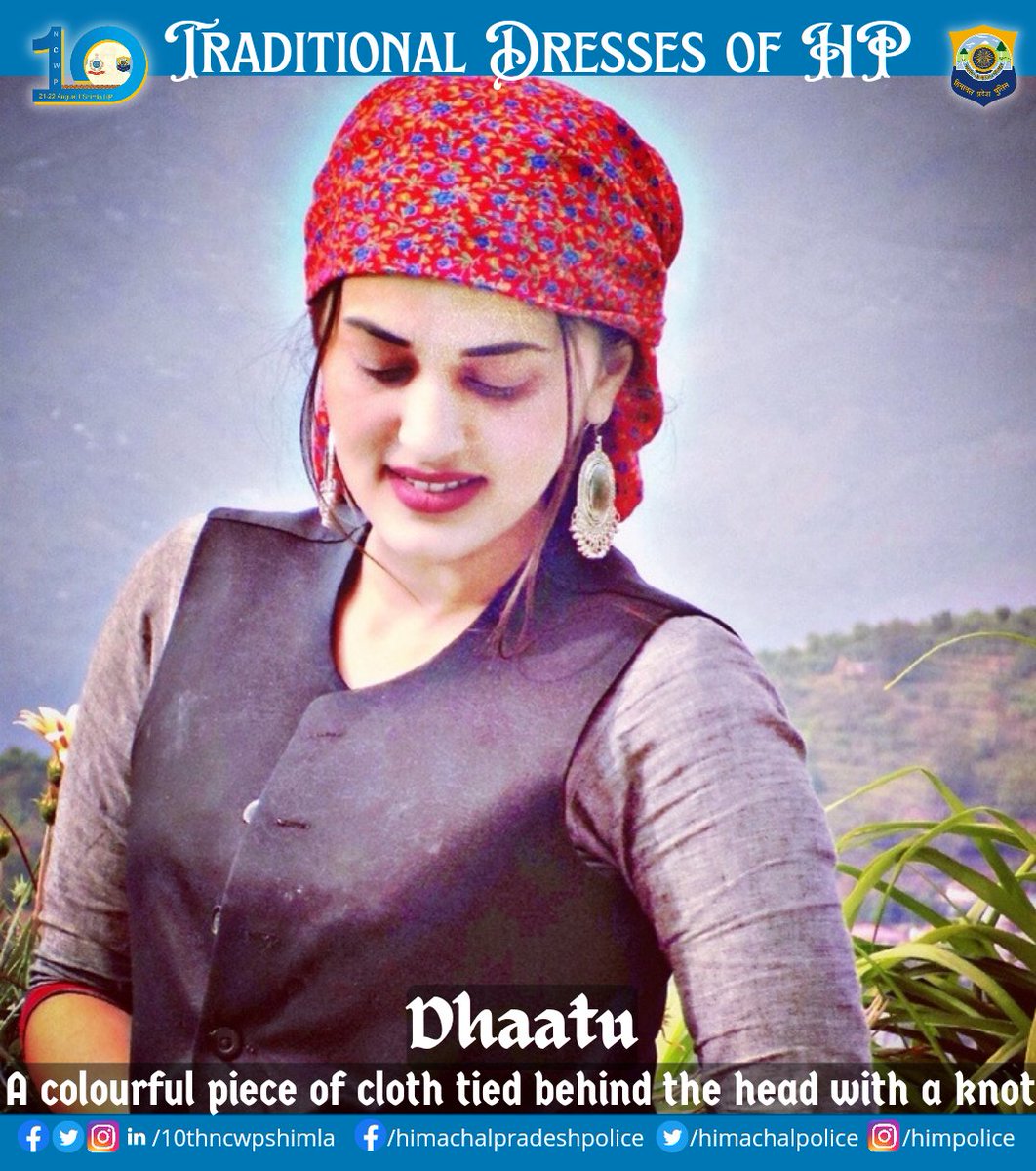 10thncwpshimla's tweet photo. #NCWP #10thNCWPShimla #Shimla #August21 #Dhaatu #Himachal #Tradition #Dresses #Culture #AmritMahotsav #HPPolice https://t.co/9JZrR8LgW9