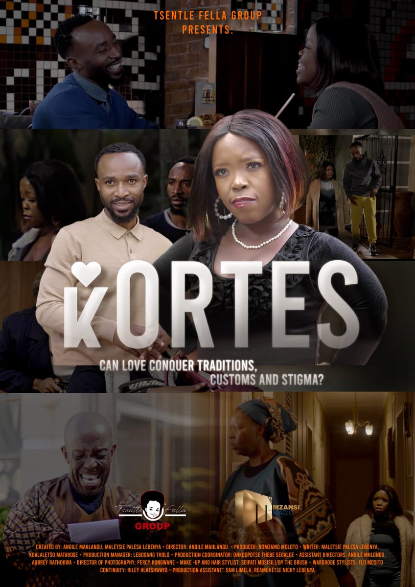 Andile_Montero's tweet photo. KORTES hit the screen tonight on DSTV Channel 161 at 20H30. Beautiful story. Make sure to Tune in. Bless #Kortes #Tsentlefellagroup https://t.co/JuoibejiZw