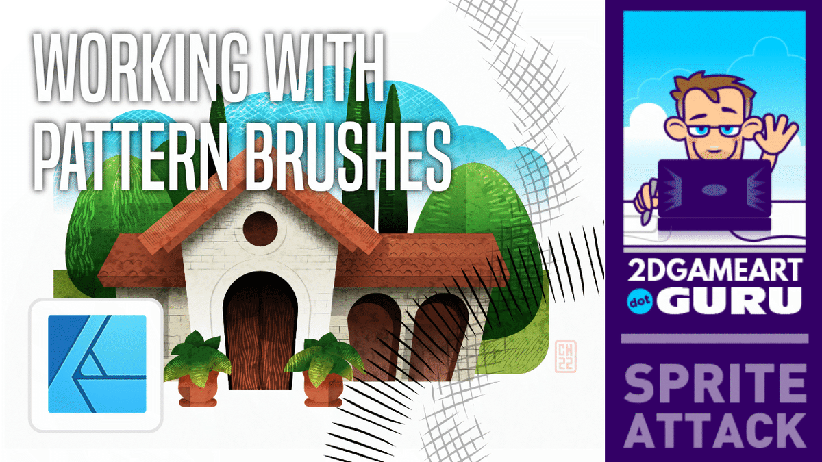 SpriteAttack's tweet photo. I finally finished editing this video: "Working with vector pattern brushes in Affinity Designer" 
https://t.co/rB0w4jbIUK 

Get the bursh set for free
https://t.co/YOt2CU013x

#Affinity #affinitydesigner #tutorial #illustration #art #vector #brush #vectorbrush #patterns #youtube https://t.co/bGsWEJTd9j