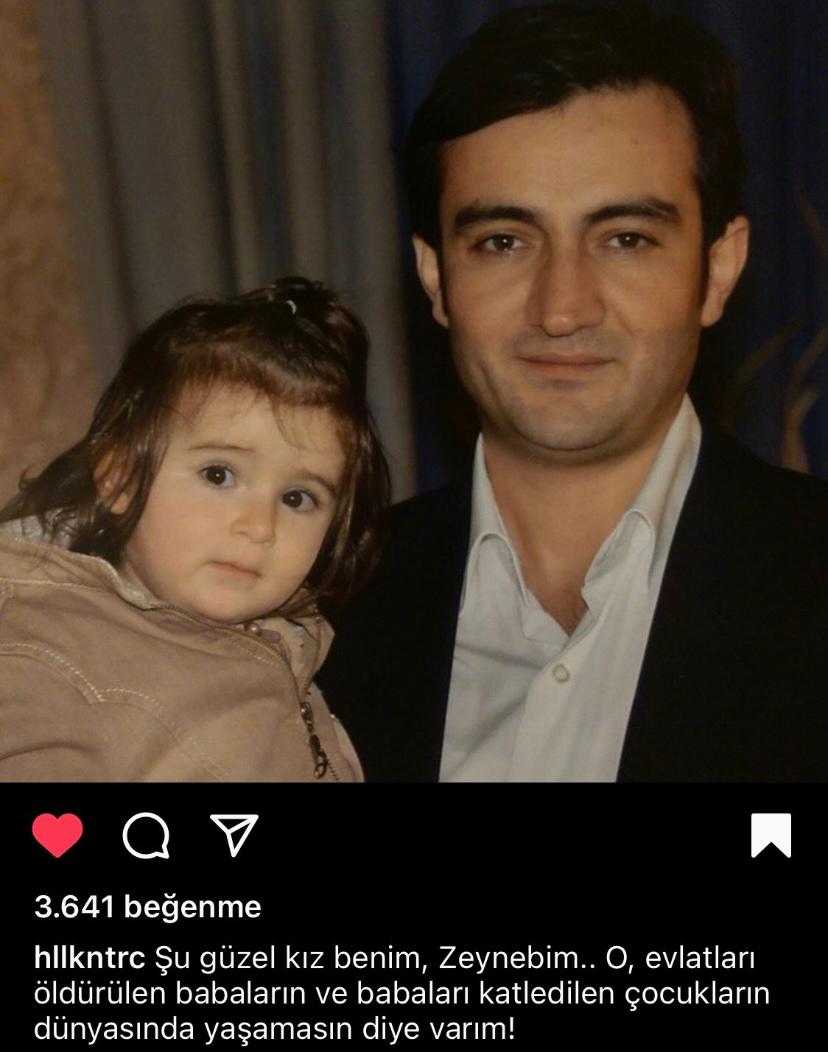 Zeynep, evlatları öldürülen babaların ve babaları öldürülen çocuklar dünyası var olmasın diye bu vatana kendi babasını feda etti!

#ŞehitHalilKantarcı 🇹🇷